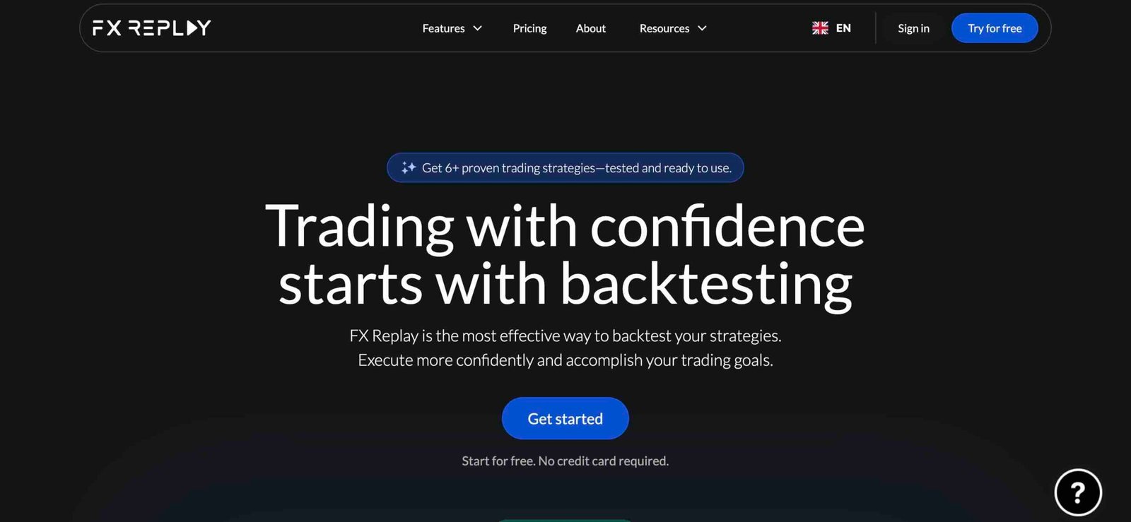 FX Replay Review: Homepage