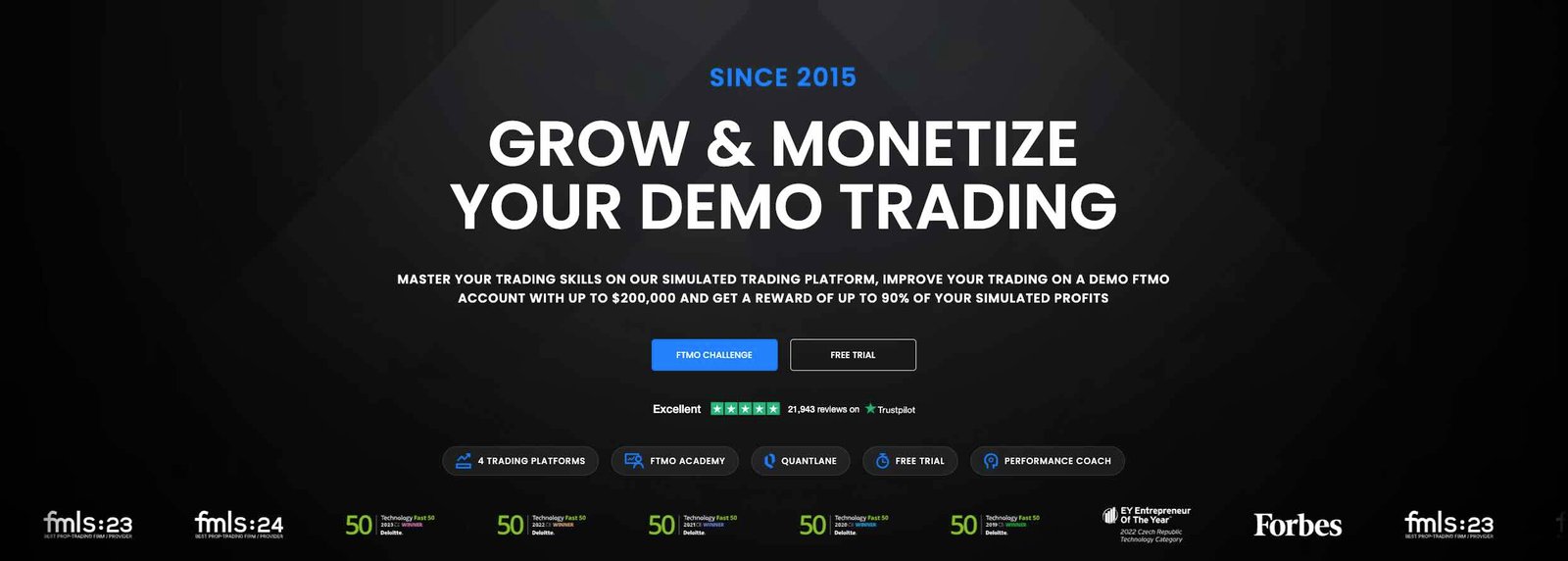 FTMO Review - Homepage