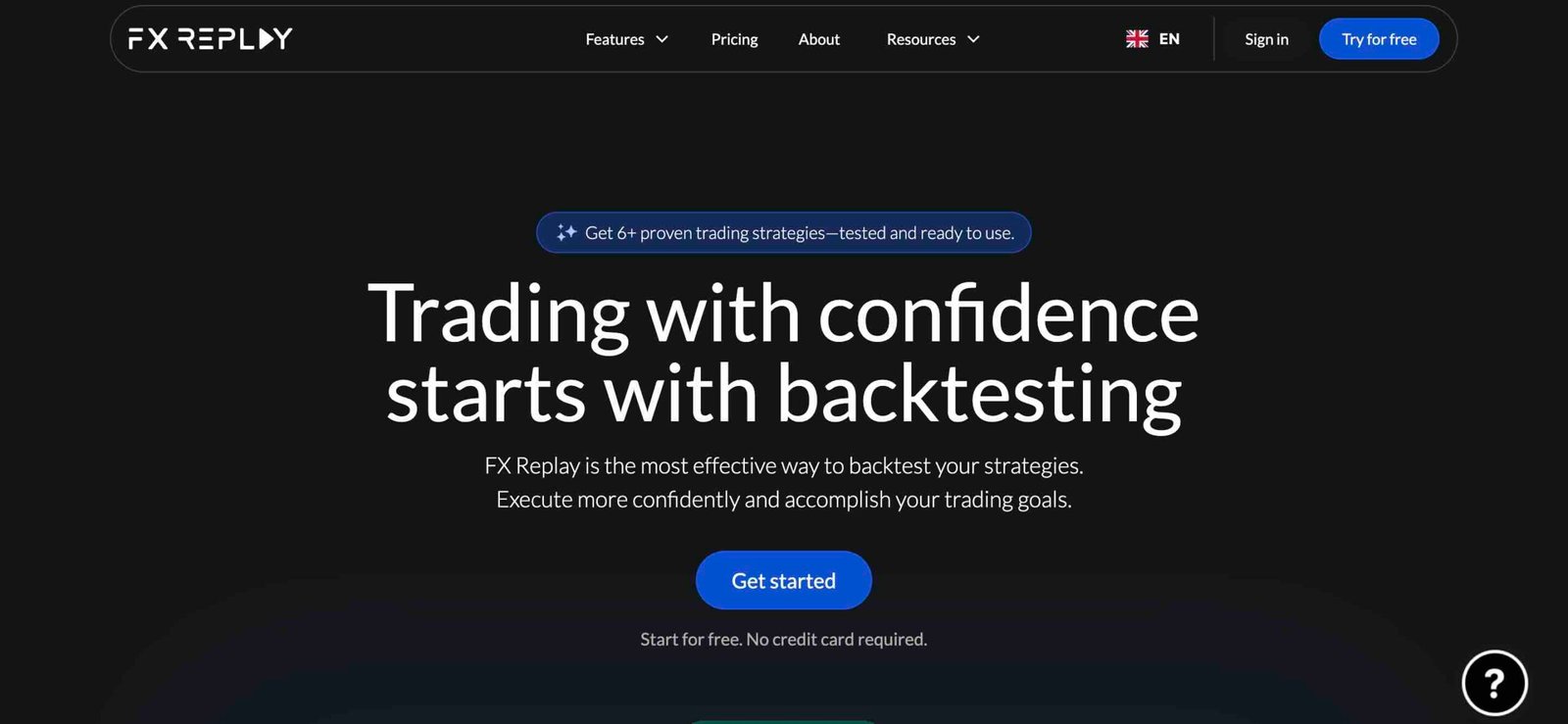 FX Replay Review: Homepage