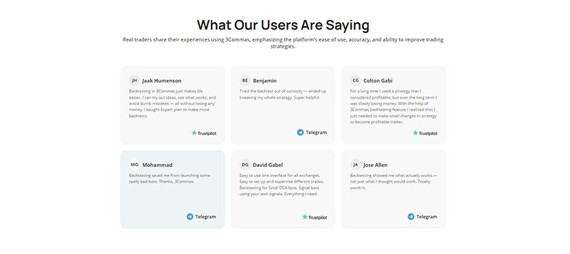 3Commas Reviews and Feedback