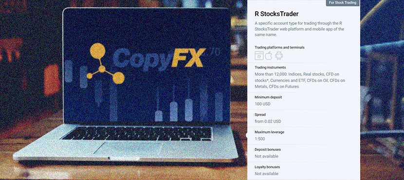 CopyFX R Stocks Trader Account