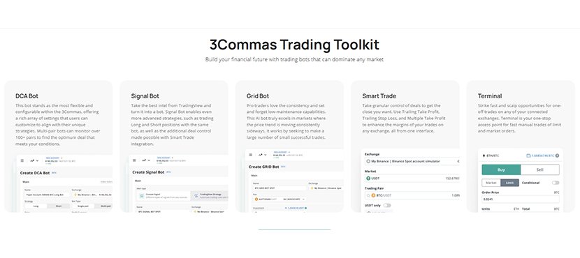 3Commas Review on its toolkit